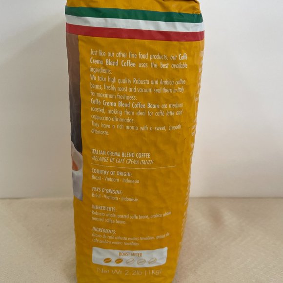 Siena Arte Kitchen Siena Arte Crema Blend Coffee Whole Roasted